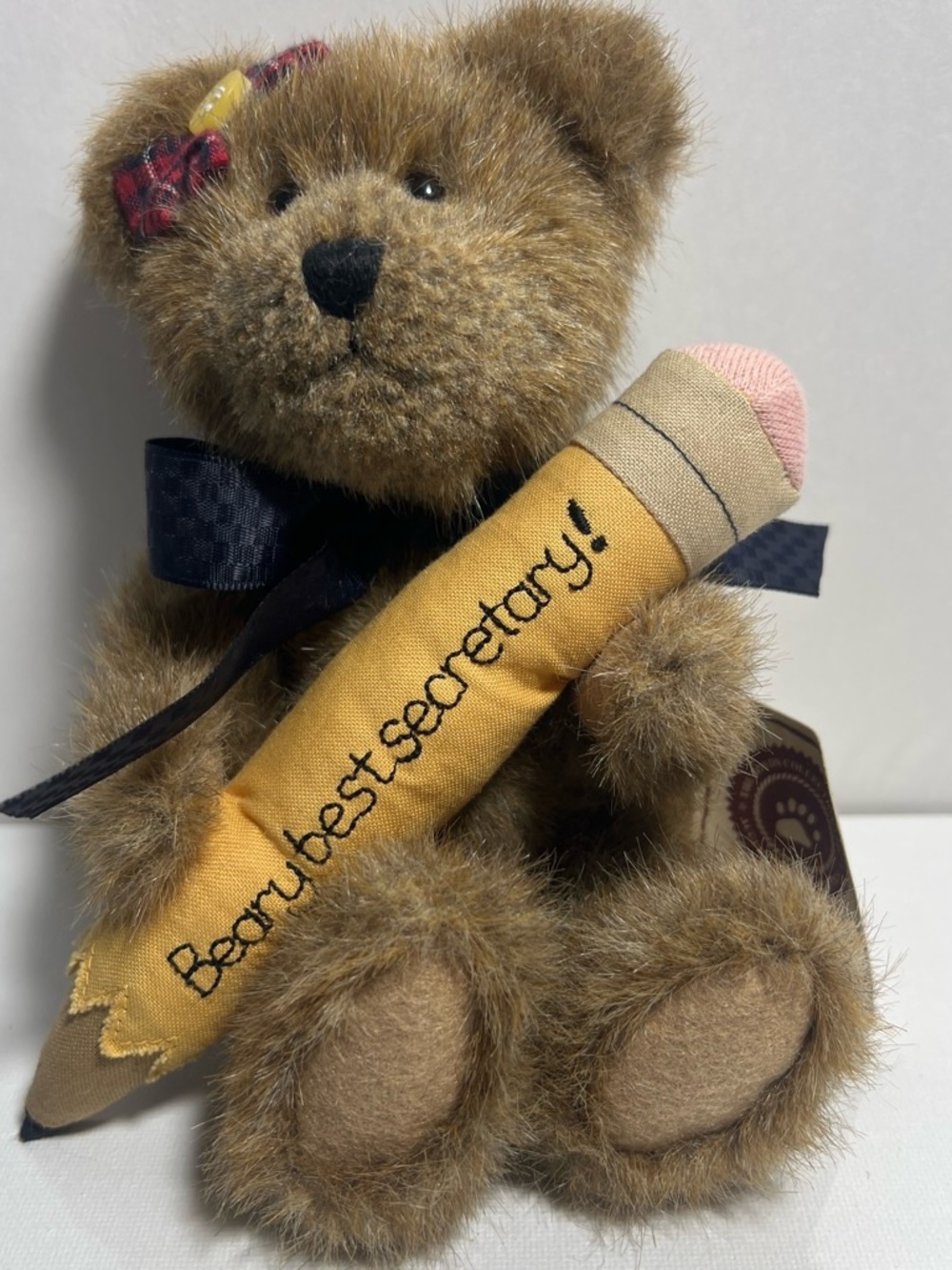 Vintage Boyds Bears Miss Hathabeary Plush Pencil Secretary T.J.’s Best Dressed #